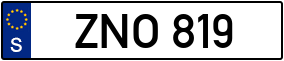 Trailer License Plate